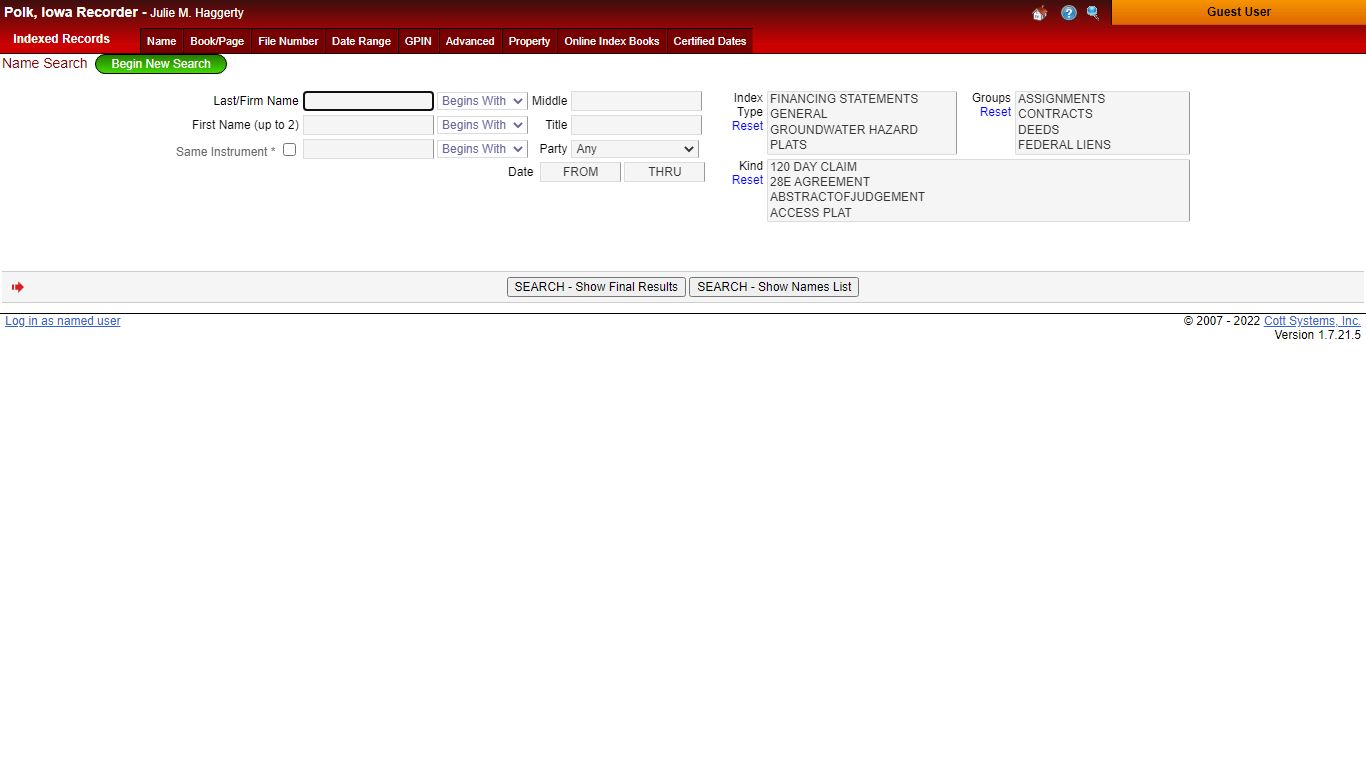 eSearch | Name Search